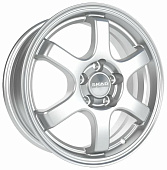 Литой диск Скад Киото 6x15 5x100 ET 38 Dia 57.1 (черный матовый с алмазной обработкой спиц)