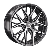 Литой диск LS FlowForming RC57 8.5x20 5x114.3 ET 35 Dia 60.1 (чёрный глянцевый с полированной лицевой частью)