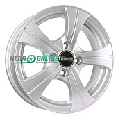 Литой диск Tech Line 410 5.5x14 4x100 ET 43 Dia 67.1 (серебристый темный)