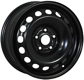 Штампованный диск Trebl 9257 7x16 5x112 ET 45 Dia 57.1 (черный глянцевый)