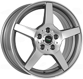 Литой диск Megami AF-07 5.5x14 4x98 ET 35 Dia 58.6 (чёрный глянцевый с полированной лицевой частью)