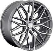 Литой диск LS Wheels LS1331 8.5x18 5x114.3 ET 35 Dia 67.1 (серебристый матовый с полированной лицевой частью)