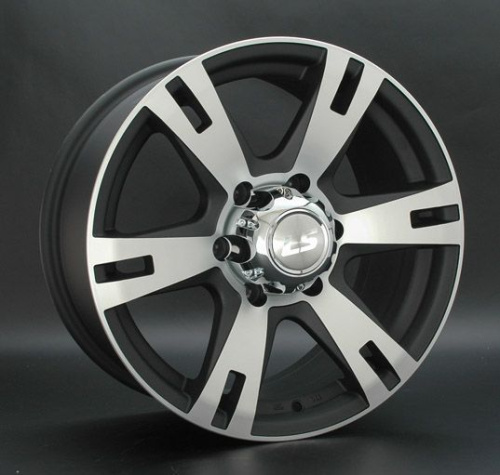 LS Wheels LS182 8x17 6x139.7 ET 25 Dia 106.1 (черный матовый с полировкой)