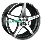 Литой диск LS Wheels LS540 7x16 5x100 ET 38 Dia 73.1 (чёрный глянцевый с полированной лицевой частью)