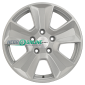 Литой диск Khomen KHW1601 6.5x16 5x114.3 ET 43 Dia 67.1 (черный с полировкой)