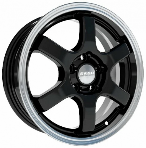 Диски Скад Киото 6x15 4x100 ET 40 Dia 60.1 (белый с полированной лицевой частью)