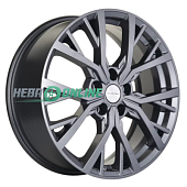 Литой диск Khomen KHW1806 7x18 5x114.3 ET 37 Dia 66.5 (серый с полированной лицевой частью)