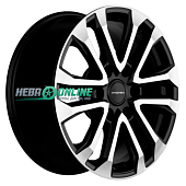 Литой диск Khomen KHW1805 7.5x18 6x139.7 ET 30 Dia 106.1 (черный с полировкой)