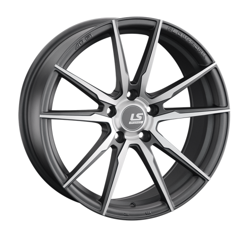 LS FlowForming RC35 8x18 5x114.3 ET 35 Dia 67.1 (серебристый матовый с полированной лицевой частью)