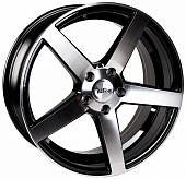 Литой диск Race Ready CSS9135 7x16 5x114.3 ET 40 Dia 73.1 (черный глянцевый с алмазной проточкой по ободу)