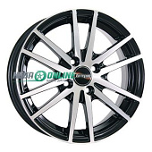Литой диск Tech Line 435 5.5x14 4x98 ET 35 Dia 58.6 (серебристый с полированным ободом)