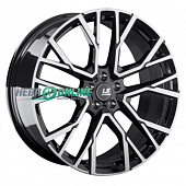 Литой диск LS Forged LS FG07 9x21 5x112 ET 20 Dia 66.6 (чёрный глянцевый с полированной лицевой частью)