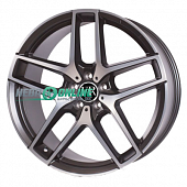 Литой диск Replica FR MR1018 11x21 5x112 ET 38 Dia 66.6 (черный матовый с полированной лицевой частью и ободом из нержавеющей стали)