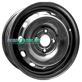 Штампованный диск ТЗСК Renault Logan 2 5.5x14 4x100 ET 43 Dia 60.1 (черный)