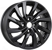 Литой диск KDW KD1546 6x15 4x100 ET 50 Dia 60.1 (черный матовый)