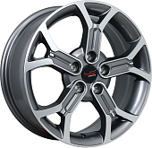 Литой диск LegeArtis Concept Ki536 7x17 5x114.3 ET 41 Dia 67.1 (чёрный глянцевый с полированной лицевой частью)