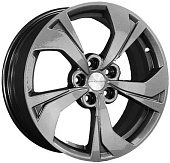 Литой диск Khomen KHW 1724 7x17 5x108 ET 33 Dia 60.1 (черный глянцевый)