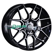 Литой диск LS Wheels LS1265 8x18 5x114.3 ET 35 Dia 60.1 (серебристый матовый с полированной лицевой частью)