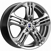 Литой диск КиК Trinity (KC615) 6.5x16 5x100 ET 35 Dia 67.1 (черный с полированной лицевой частью)