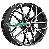 Литой диск КиК Вудорф(КС104) 7x18 5x114.3 ET 45 Dia 67.1 (черный с полированной лицевой частью)