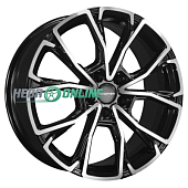 Литой диск Khomen KHW1907 7.5x19 5x108 ET 41 Dia 65.1 (черный с полировкой)