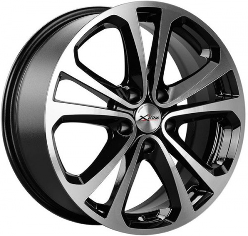 Диски X Trike X-113 7x17 5x108 ET 45 Dia 60.1 (черный с полированной лицевой частью)