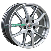 Литой диск Alcasta M59 6.5x16 5x114.3 ET 38 Dia 67.1 (чёрный глянцевый с полированной лицевой частью)