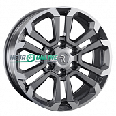 Литой диск Replay TA3 7.5x17 6x139.7 ET 36 Dia 100.1 (серый темный глянцевый полностью полированнный)