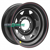 Штампованный диск Off Road Wheels Nissan/Toyota 8x16 6x139.7 ET 10 Dia 110 (черный)