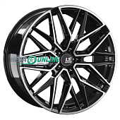 Литой диск LS FlowForming RC59 8.5x19 5x108 ET 40 Dia 63.4 (чёрный глянцевый с полированной лицевой частью)