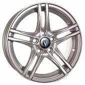 Литой диск Venti 1505 6x15 5x100 ET 38 Dia 57.1 (чёрный с полированной лицевой частью)