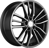 Литой диск Khomen KHW 1812 7x18 5x114.3 ET 37 Dia 66.5 (черный с полировкой)