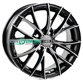 Литой диск NEO 573 6x15 4x100 ET 40 Dia 60.1 (чёрный с полированной лицевой частью)