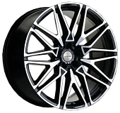 Литой диск Khomen KHW 2103 9.5x21 5x112 ET 37 Dia 66.6 (черный с полировкой)