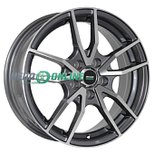Литой диск Megami MGM-20 6x15 4x100 ET 50 Dia 60.1 (серый темный глянцевый полностью полированнный)