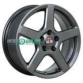 Литой диск Alcasta M62 6.5x16 5x105 ET 38 Dia 56.6 (чёрный глянцевый с полированной лицевой частью)
