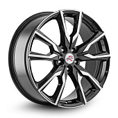 Литой диск X Trike R-012 8x20 5x112 ET 27 Dia 66.6 (черный с полированной лицевой частью)