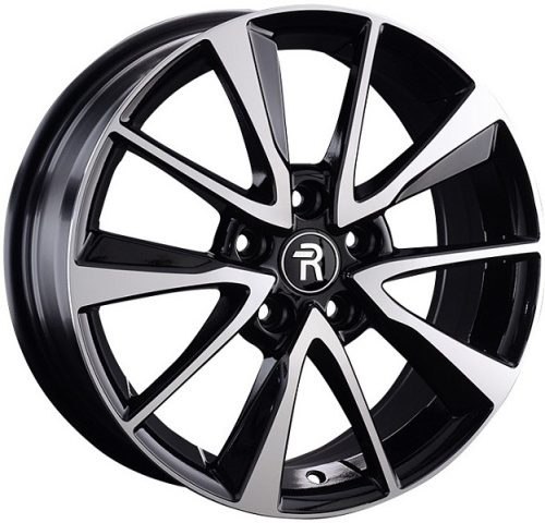 Replay TY270 6.5x16 5x114.3 ET 40 Dia 60.1 (чёрный глянцевый с полированной лицевой частью)
