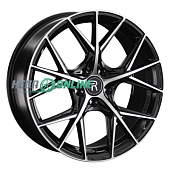 Литой диск Replay GS29 8x18 5x114.3 ET 39 Dia 67.1 (чёрный глянцевый с полированной лицевой частью)