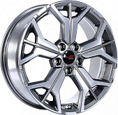 Литой диск LegeArtis Concept Ki538 7.5x18 5x114.3 ET 45 Dia 67.1 (серый темный глянцевый полностью полированнный)