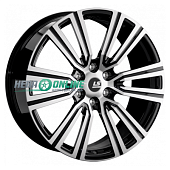Литой диск LS Forged LS FG15 8.5x19 6x139.7 ET 36 Dia 100.1 (чёрный глянцевый с полированной лицевой частью)