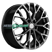 Литой диск Khomen KHW1718 7x17 5x114.3 ET 45 Dia 60.1 (черный глянцевый)