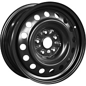 Штампованный диск Trebl X40019 7x17 5x100 ET 48 Dia 56.1 (черный глянцевый)