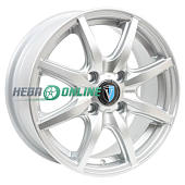 Литой диск Venti 1415 5.5x14 4x98 ET 35 Dia 58.6 (серебристый с полированным ободом)