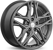 Литой диск Скад Челси 8x18 5x114.3 ET 40 Dia 66.6 (черный с полированной лицевой частью)