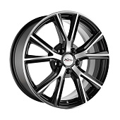Литой диск X Trike X-122 7.5x18 5x108 ET 38 Dia 54.1 (черный с полированной лицевой частью)