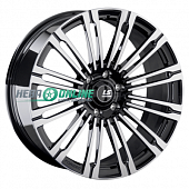 Литой диск LS Forged LS FG18 8x19 6x139.7 ET 25 Dia 106.1 (чёрный глянцевый с полированной лицевой частью)