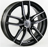 Литой диск RST R 076 6x16 4x100 ET 48 Dia 60.1 (серебристый с полированным ободом)
