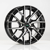 Литой диск Megami MGM-12 5.5x14 4x100 ET 35 Dia 67.1 (серый темный глянцевый полностью полированнный)