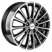 Литой диск X Trike X-136 7x17 5x108 ET 45 Dia 60.1 (черный с полированной лицевой частью)
